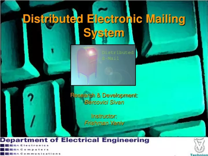 distributed electronic mailing system