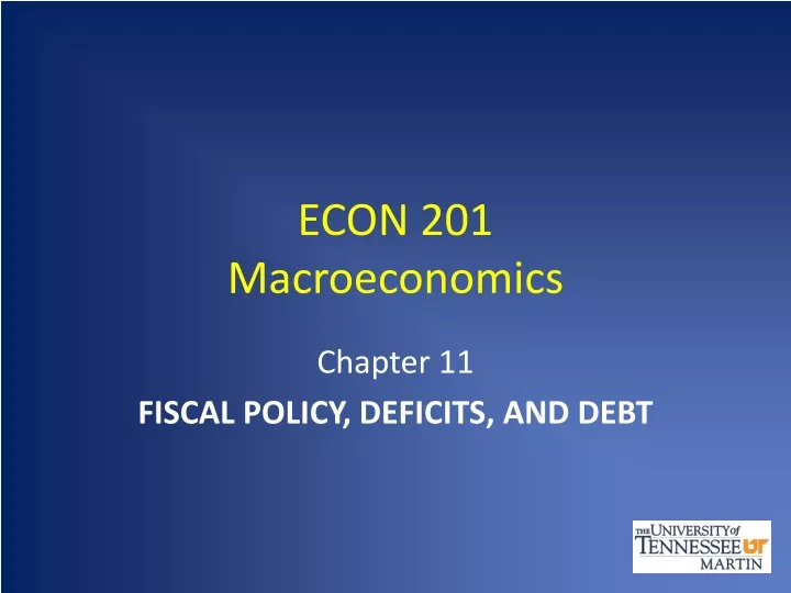 econ 201 macroeconomics