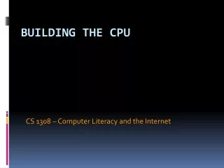 Building the CPU