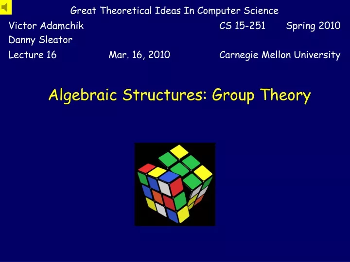 algebraic structures group theory