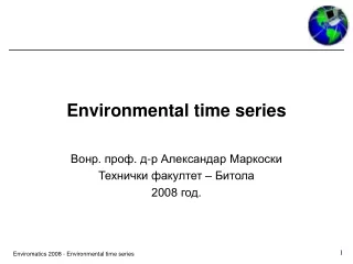 Environmental time series