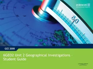 6GEO2 Unit 2 Geographical Investigations – Student Guide