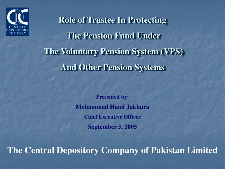 role of trustee in protecting the pension fund