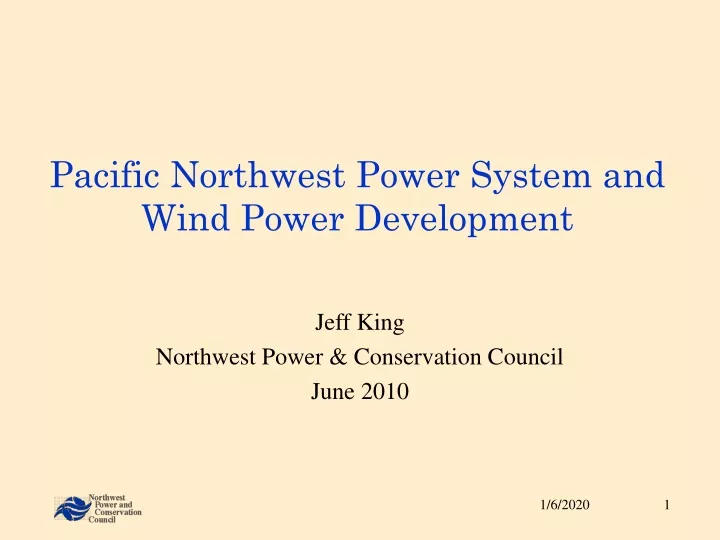 pacific northwest power system and wind power development