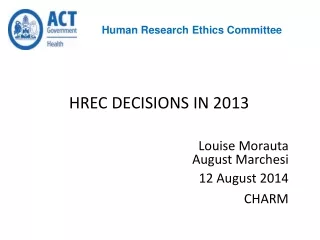 Human  Research Ethics Committee