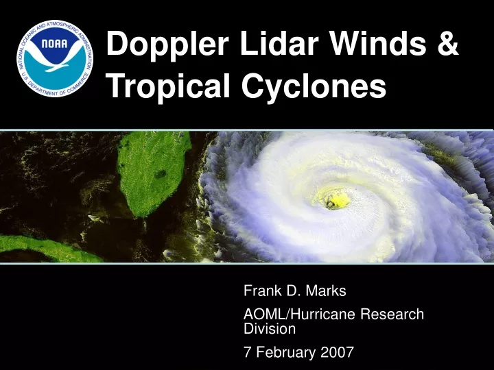 doppler lidar winds tropical cyclones