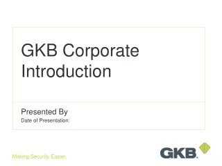 GKB Corporate Introduction