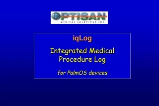 iqLog Integrated Medical Procedure Log for PalmOS devices