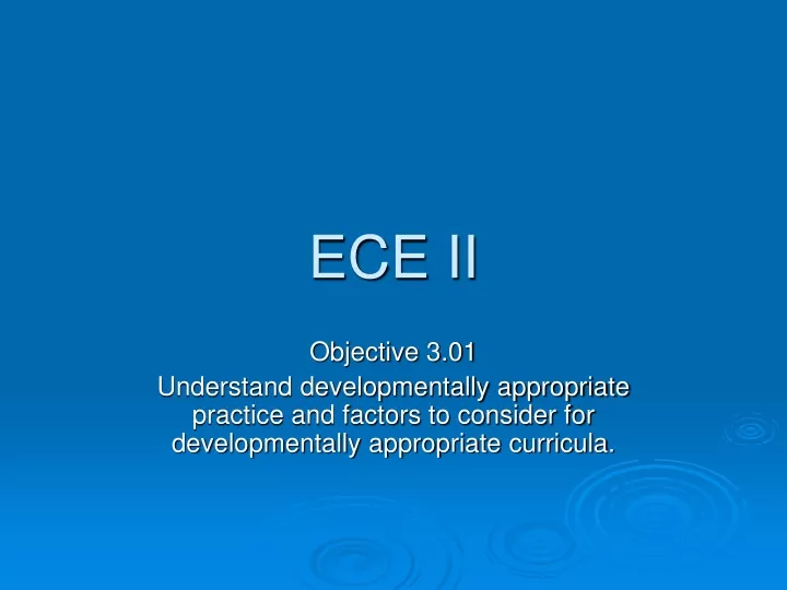 ece ii