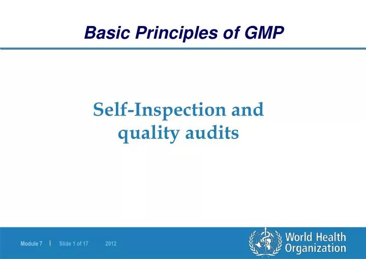 basic principles of gmp