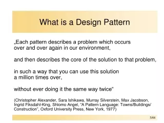 What is a Design Pattern