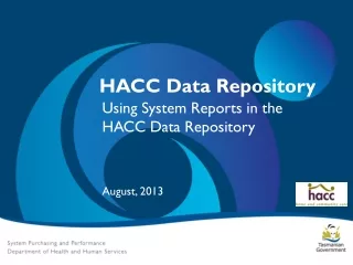 HACC Data Repository