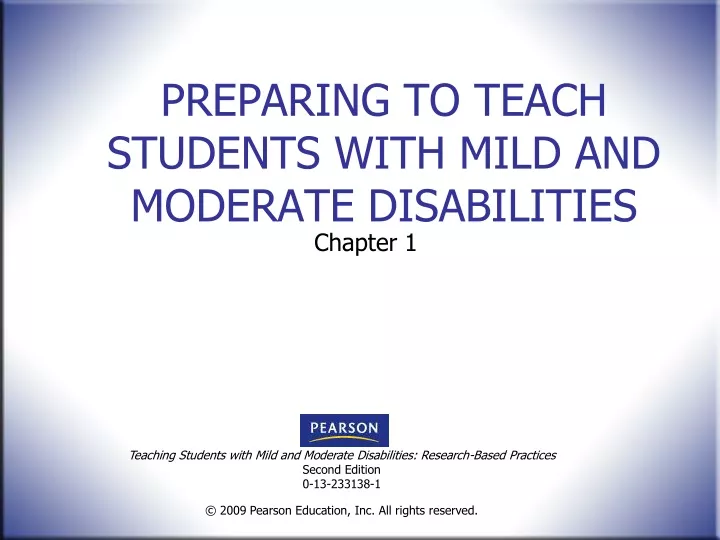 preparing to teach students with mild and moderate disabilities
