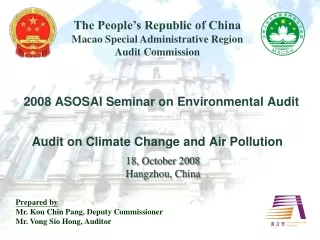 2008 ASOSAI Seminar on Environmental Audit
