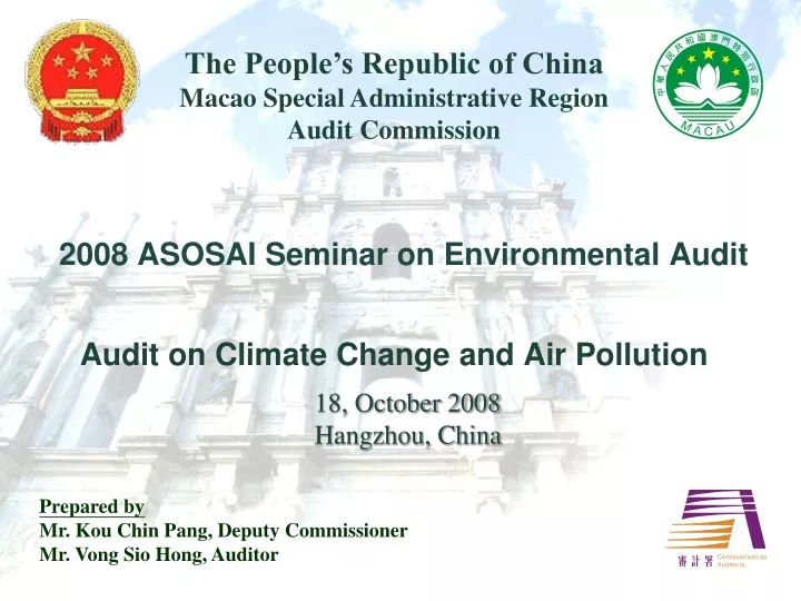 2008 asosai seminar on environmental audit