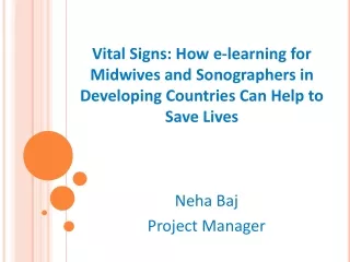 Neha Baj Project Manager