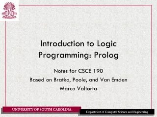 Introduction to Logic Programming: Prolog