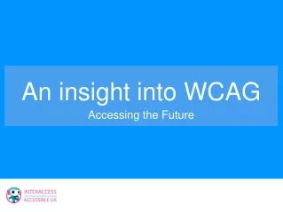An insight into WCAG