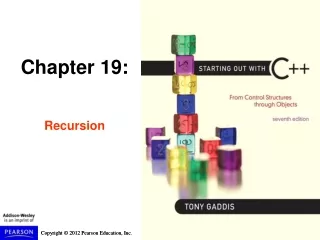 Chapter 19: Recursion