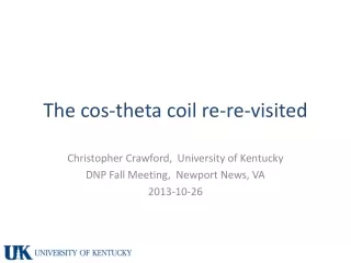 The cos-theta coil re-re-visited
