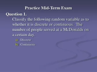 Practice Mid-Term Exam