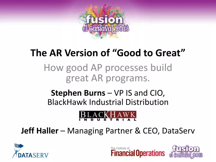 the ar version of good to great