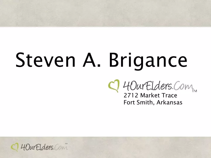 steven a brigance 2712 market trace fort smith