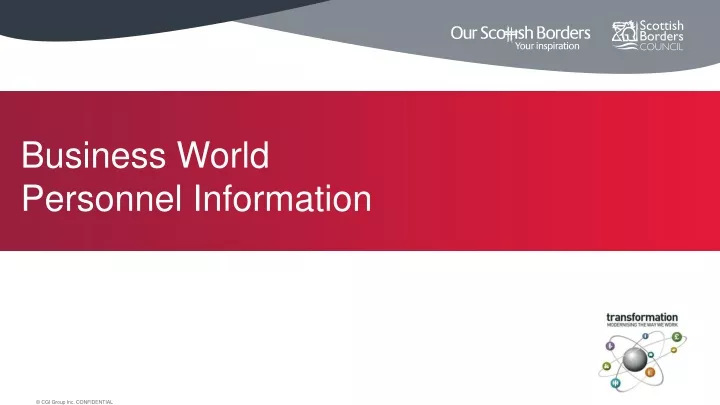 business world personnel information