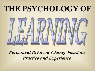 THE PSYCHOLOGY OF