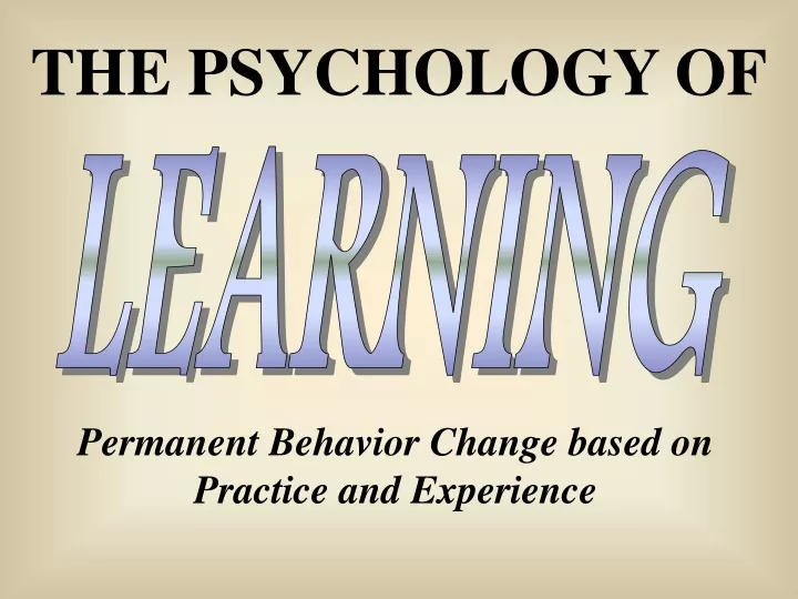 the psychology of