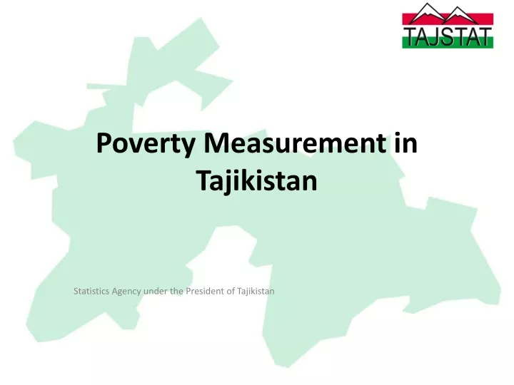 poverty measurement in tajikistan