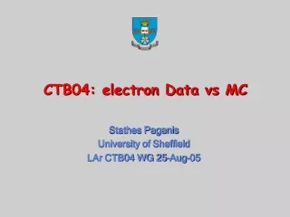 CTB04: electron Data vs MC
