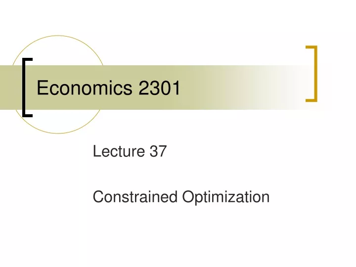 economics 2301