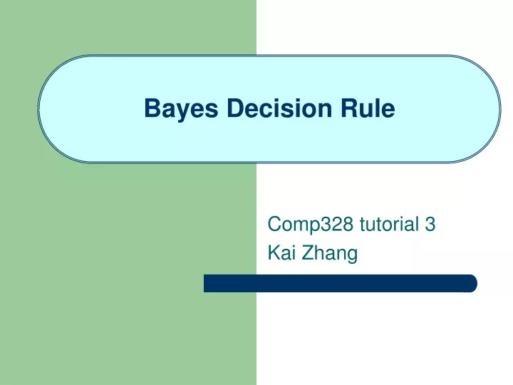 bayes decision rule