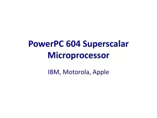 PowerPC 604 Superscalar Microprocessor