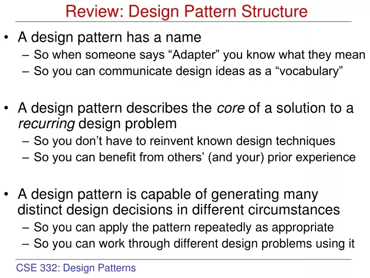 review design pattern structure