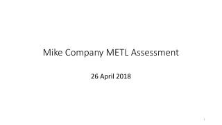 Mike Company METL Assessment
