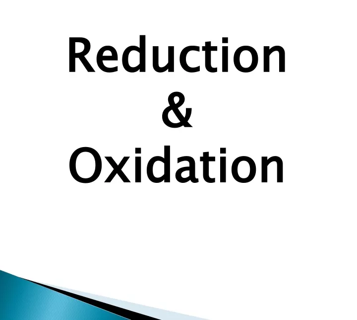 reduction oxidation