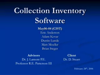Collection Inventory Software