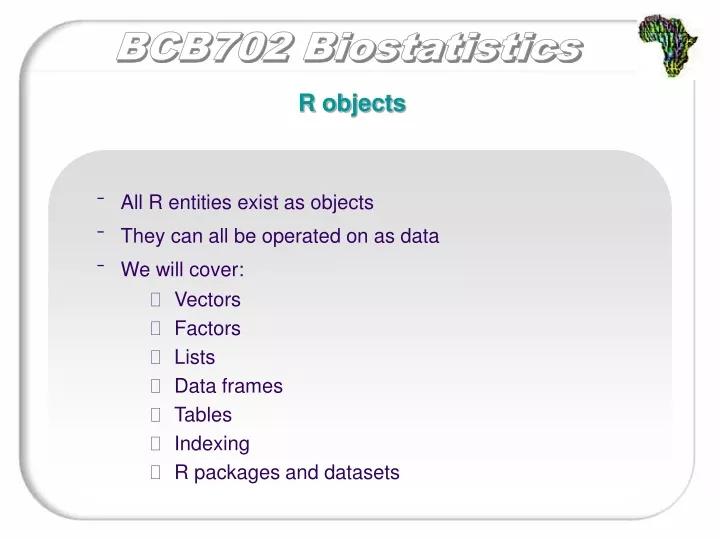 r objects