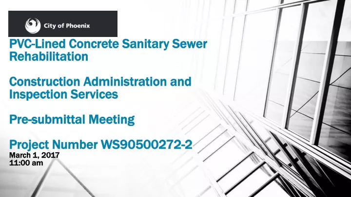 pvc lined concrete sanitary sewer rehabilitation