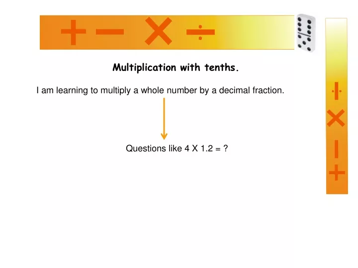 multiplication with tenths