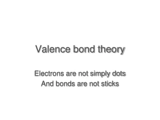 Valence bond theory