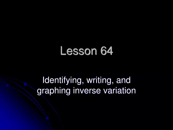 lesson 64