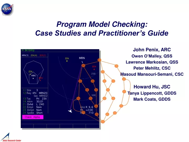 program model checking case studies and practitioner s guide