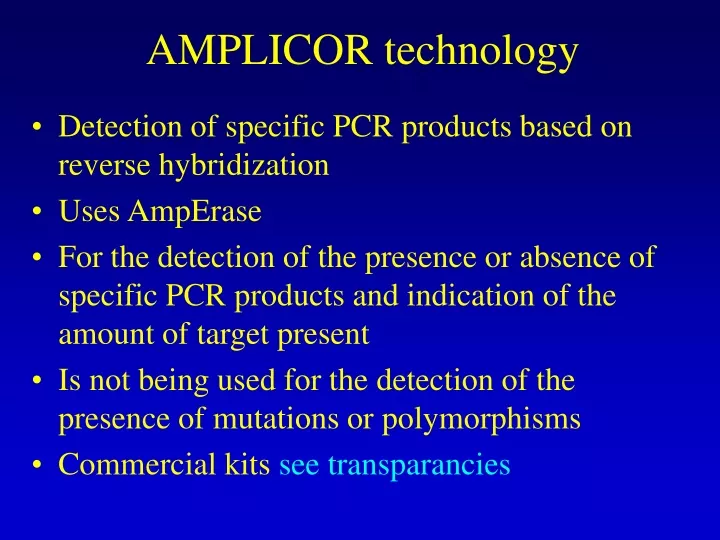 amplicor technology