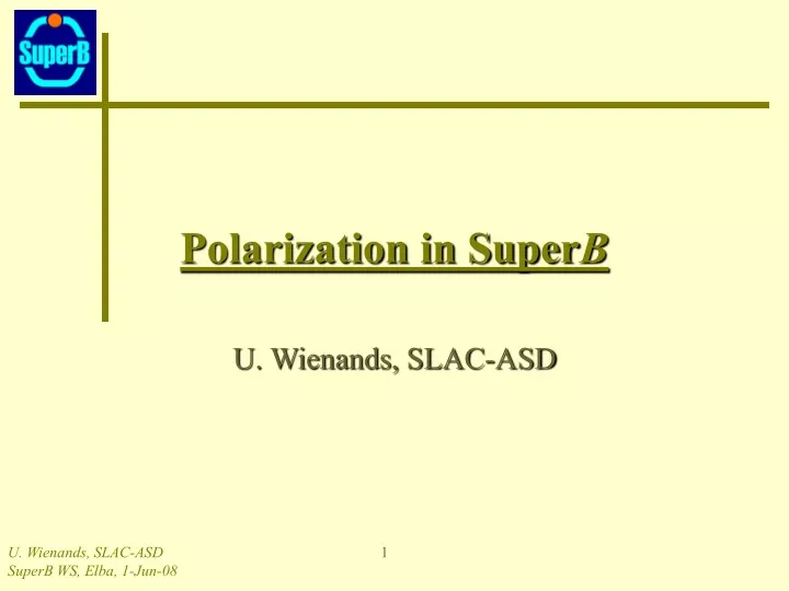 polarization in super b