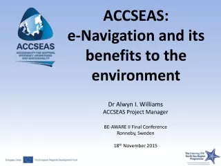 ACCSEAS: e-Navigation and its benefits to the environment