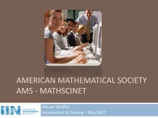 American Mathematical Society AMS -  MathScinet