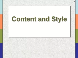 Content and Style